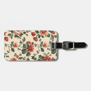 Étiquette À Bagage Fleur de jardin rustique - Vintage motif floral ro