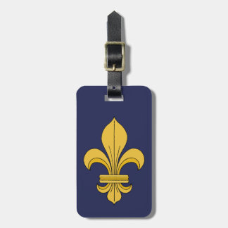 Étiquette À Bagage Fleur-De-lis