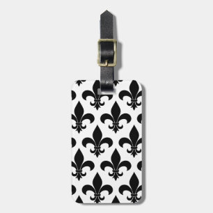 Étiquette À Bagage Fleur de lis Motif Classic