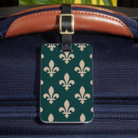 Fleur de Lis Motif, Royal French Creative on Green
