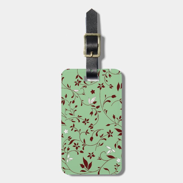Étiquette À Bagage Fleur de menthe au chocolat (Devant Vertical)