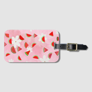 Étiquette À Bagage Fleur de pastèque - Fun Summer Floral Patch"