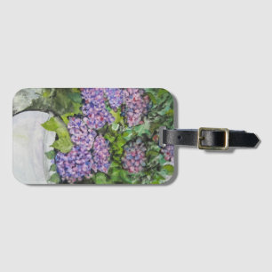 Étiquette À Bagage Fleur d'Hortensia