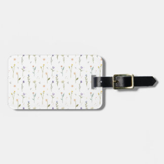 Étiquette À Bagage Fleur Motif Printemps Floral
