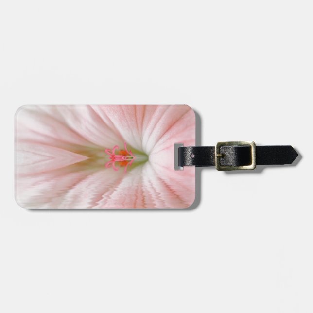 Étiquette À Bagage fleur se reflétant dans l'eau (Devant horizontal)