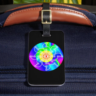 Étiquette À Bagage Fleur soleil