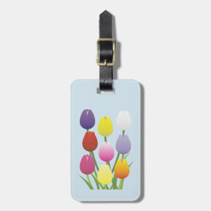 Étiquette À Bagage Fleur Tulip