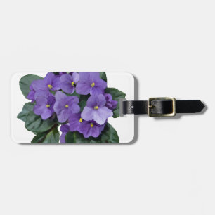 Étiquette À Bagage Fleur violet violet de jardin d'Afrique