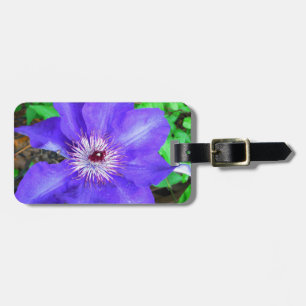 Étiquette À Bagage Fleur violette Clematis