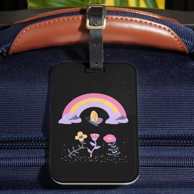 Étiquette À Bagage Fleurs Cloud Arc-en-ciel (Insitu Rectoal 2)