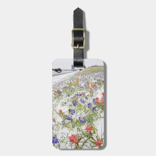 Étiquette À Bagage Fleurs congelées (Devant Vertical)