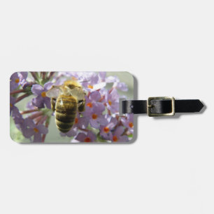 Étiquette À Bagage Fleurs d'abeilles et de bouddleia personnalisées