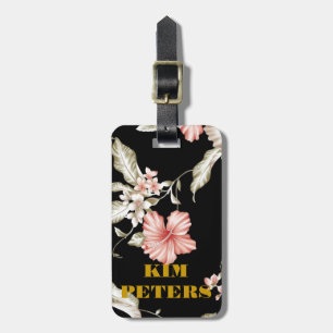 ÉTIQUETTE À BAGAGE FLEURS HAWAÏENNES DE KETMIE