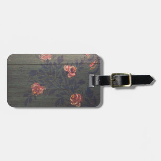 Étiquette À Bagage Fleurs vintages rustiques