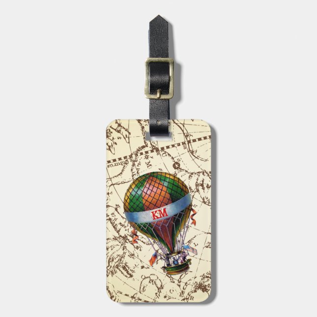 Étiquette À Bagage Flocons à bulles à air chaud sur Zodiac Sky Person (Devant Vertical)