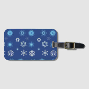 Étiquette À Bagage flocons de Noël