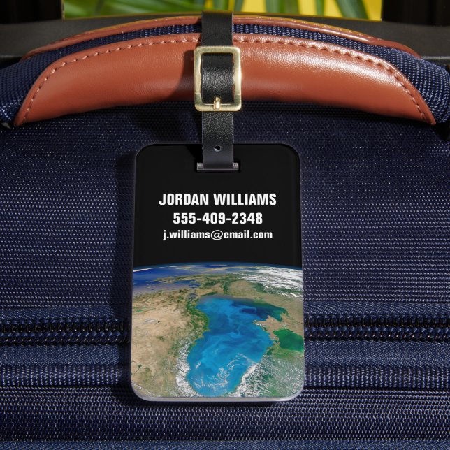 Étiquette À Bagage Floraison De Phytoplancton Bleu En Mer Noire (Insitu Rectoal 2)