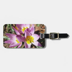 Étiquette À Bagage Floral de Pink