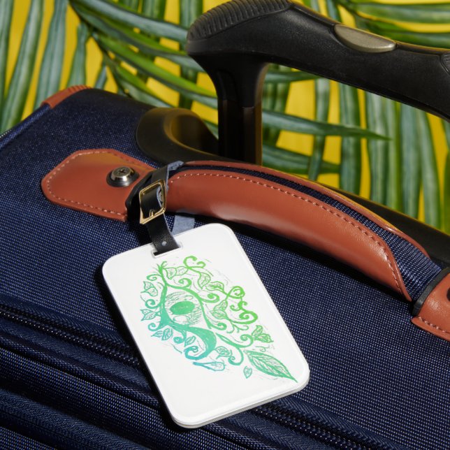 Étiquette À Bagage Floral Eye Luggage Tag (Insitu Rectoal 1)