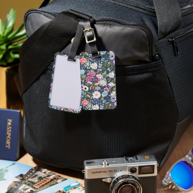 Étiquette À Bagage Floral - Maisy (Recto & Verso)