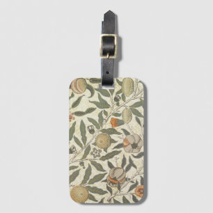 Étiquette À Bagage Floral vintage William Morris Fruit Art Nouveau