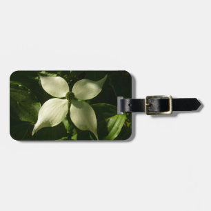 Étiquette À Bagage Flore printanière du Dogwood illuminé