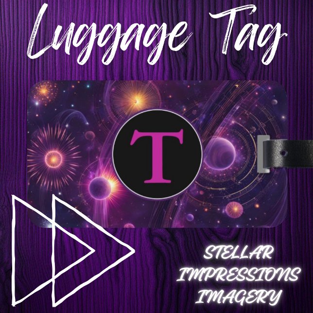 Étiquette À Bagage Flux radiant (Créateur téléchargé)