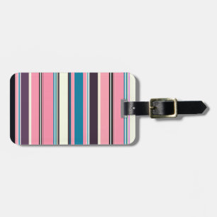 Étiquette À Bagage Fond de motif rayé coloré sans couture