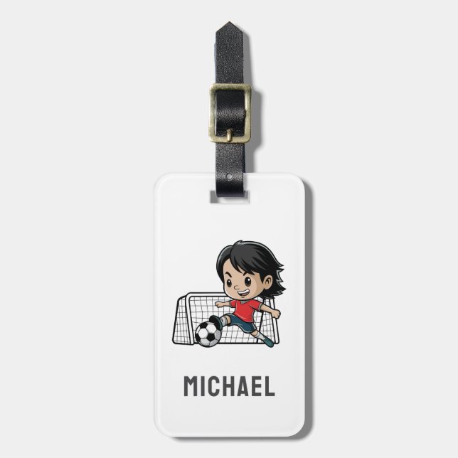 Étiquette À Bagage Football de balle de football moderne tendance per (Devant Vertical)