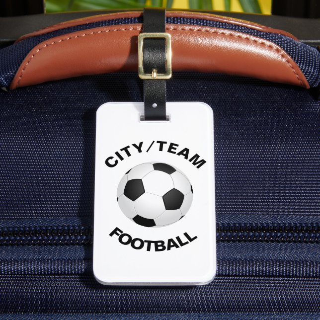 Étiquette À Bagage Football personnalisable (Insitu Rectoal 2)