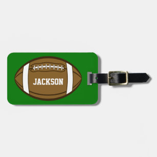 Étiquette À Bagage Football personnalisé pour les garçons qui aiment