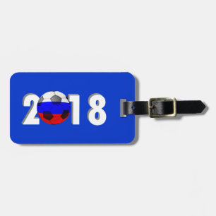 ÉTIQUETTE À BAGAGE FOOTBALL SOCCER 2018