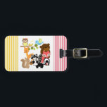 Étiquette À Bagage Forest Friends<br><div class="desc">Nos T-shirts, costumes, tasses, sacs, cartes, mailles, serrures, magnets, assiettes, et autres articles de notre Forest Friends sont décorés d'adorables animaux de la forêt, dont une chouette sur une branche, un oiseau bleu, un ours brun, un renard rouge, un skunk, un raton laveur, un écureuil à la glande et un...</div>