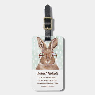 Étiquette À Bagage Forester à quatre roues   Lapin Lapin