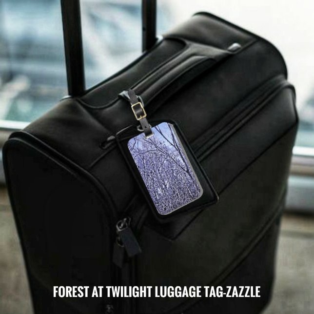 Étiquette À Bagage Forêt à Twilight (Créateur téléchargé)