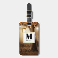 Forêt magique avec lumières des fées Monogramme