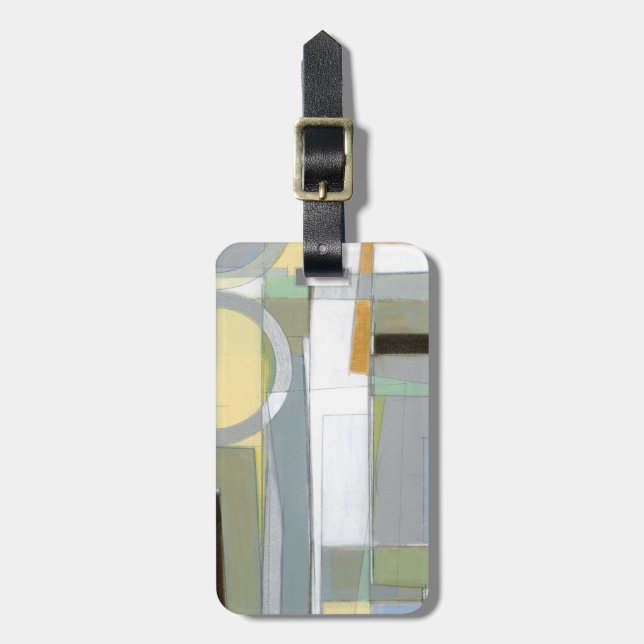 Étiquette À Bagage Formes géométriques Abstraites colorées (Devant Vertical)