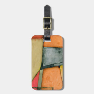 Étiquette À Bagage Formes géométriques colorées contemporaines