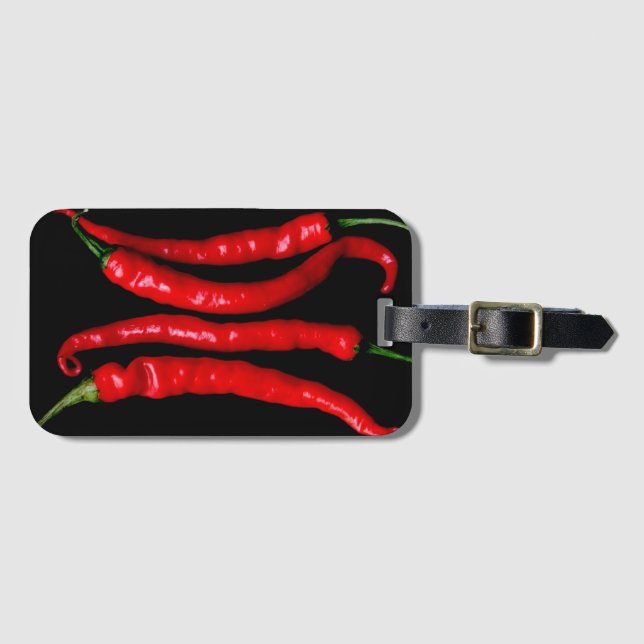 Étiquette À Bagage Four Red Chilies bc ltcna (Devant Horizontal)