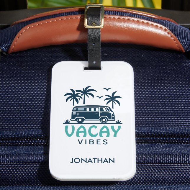 Étiquette À Bagage Fourgon de camping de voyage Vacances d'été  (Insitu Rectoal 2)