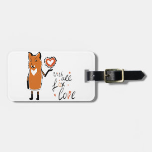 Étiquette À Bagage Foxy Love
