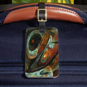 Étiquette À Bagage Fractionner l'art Abstrait