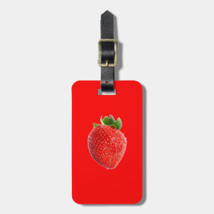 Étiquette À Bagage Fraise d'été