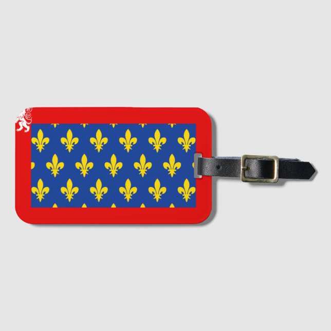 Étiquette À Bagage France Maine Flag Luggage Tag (Devant Horizontal)