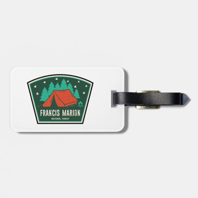 Étiquette À Bagage Francis Marion Camping National Forest (Dos horizontal)