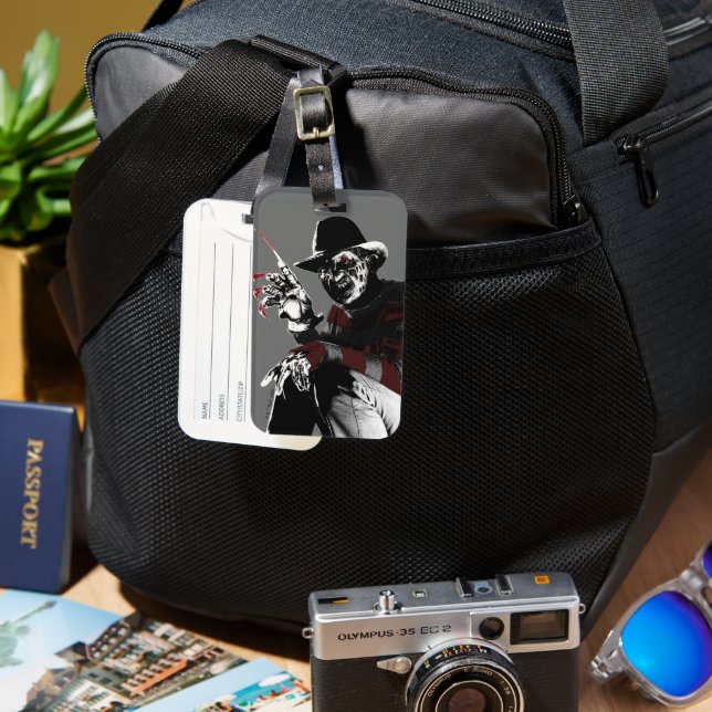 Étiquette À Bagage Freddy contre Jason | Freddy Seeing Red (Recto & Verso)