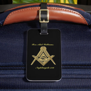 Étiquette À Bagage Freemason