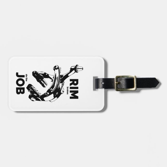 Étiquette À Bagage Freins À Bord Faire Le Travail À Cycler (Devant horizontal)