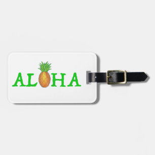 Étiquette À Bagage Fruit d'ananas de l'île tropicale d'Hawaï ALOHA