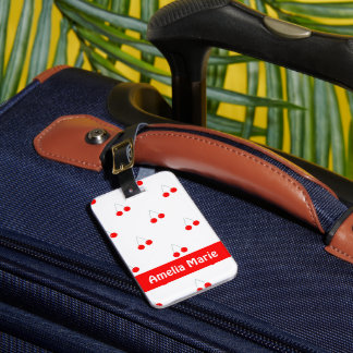 Étiquette À Bagage Fruit Motif cerise Personnaliser